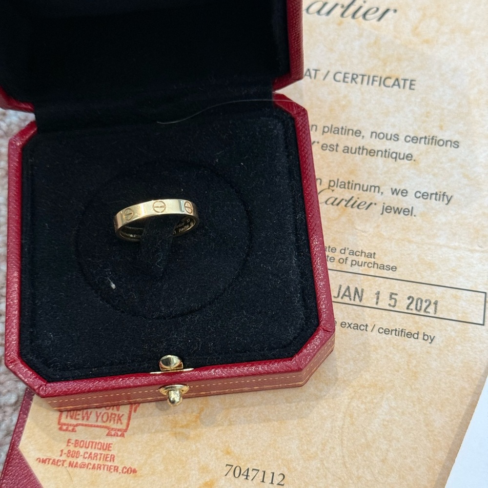 Cartier Gold Ring with Signature Design